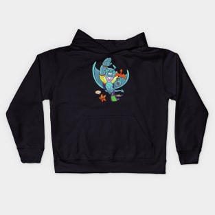 Ray Fillet the mutant Stingray hero. Kids Hoodie